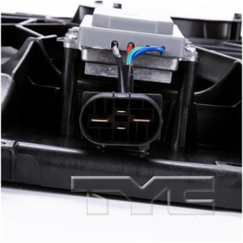2016 Dodge Dart Dual Radiator and Condenser Fan Assembly TYC 622920 image 4 of 4