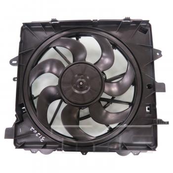 2014 Cadillac CTS Dual Radiator and Condenser Fan Assembly TYC 622930 image 1 of 4