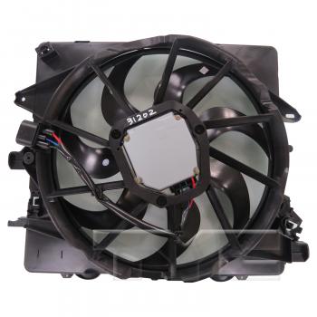 2014 Cadillac CTS Dual Radiator and Condenser Fan Assembly TYC 622930 image 2 of 4