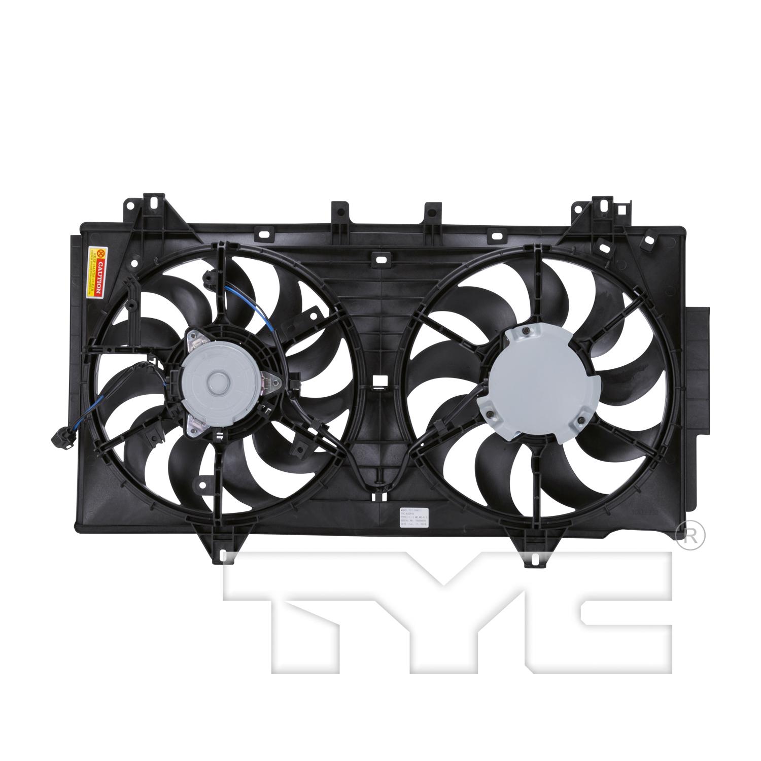 TYC 622970 - Dual Radiator and Condenser Fan Assembly TYC 622970 Dual Radiator and Condenser Fan Assembly product image 2 of 4
