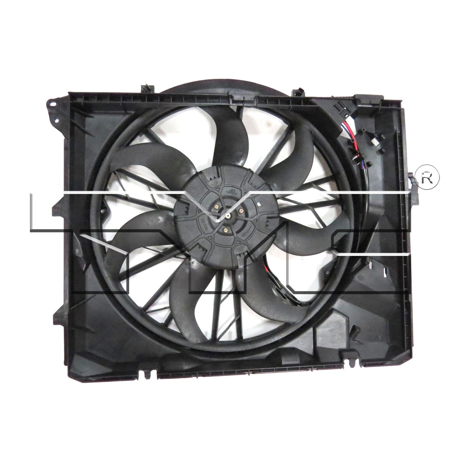 TYC 622980 Dual Radiator and Condenser Fan Assembly product image 2 of 3