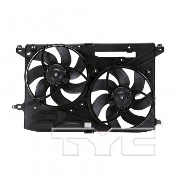 2013 Ford Fusion Dual Radiator and Condenser Fan Assembly TYC 623000 image 2 of 4