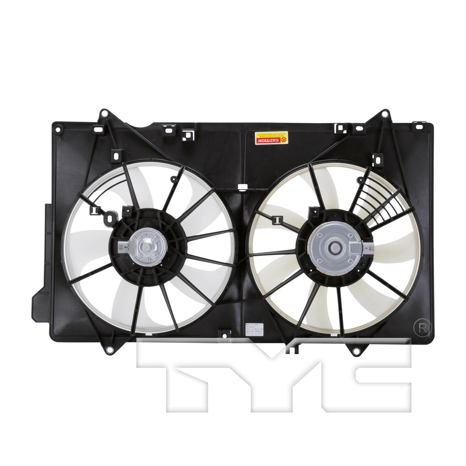 TYC 623010 - Dual Radiator and Condenser Fan Assembly TYC 623010 Dual Radiator and Condenser Fan Assembly product image 2 of 6