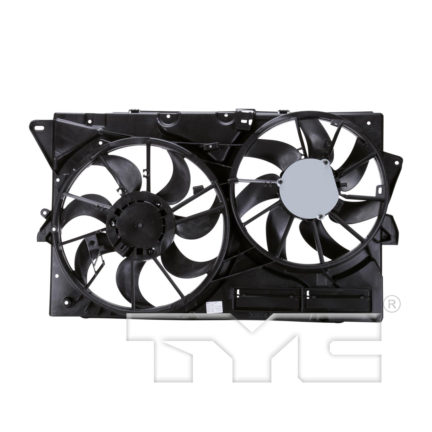 TYC 623040 - Dual Radiator and Condenser Fan Assembly TYC 623040 Dual Radiator and Condenser Fan Assembly product image 2 of 4