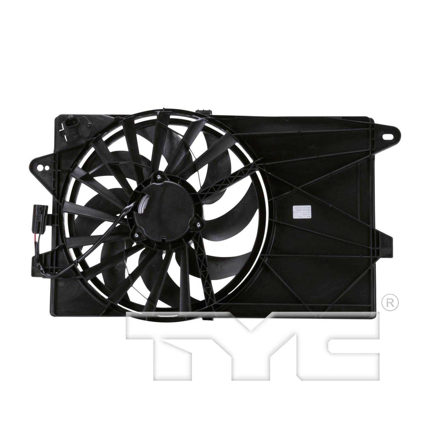 TYC 623050 - Dual Radiator and Condenser Fan Assembly TYC 623050 Dual Radiator and Condenser Fan Assembly product image 2 of 6