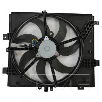 2016 Nissan Versa Note Dual Radiator and Condenser Fan Assembly TYC 623090 image 2 of 3