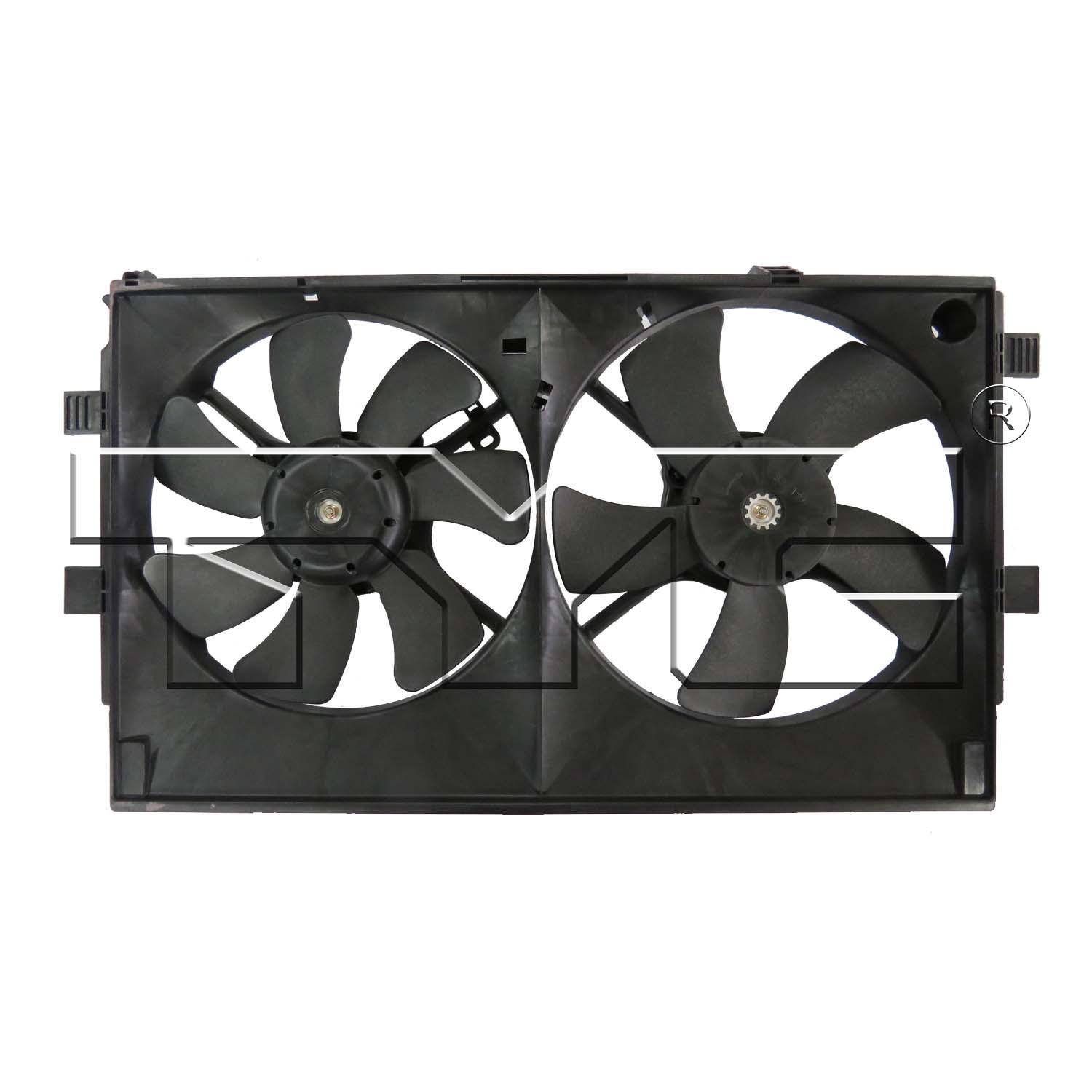 TYC 623100 Dual Radiator and Condenser Fan Assembly product image 1 of 3