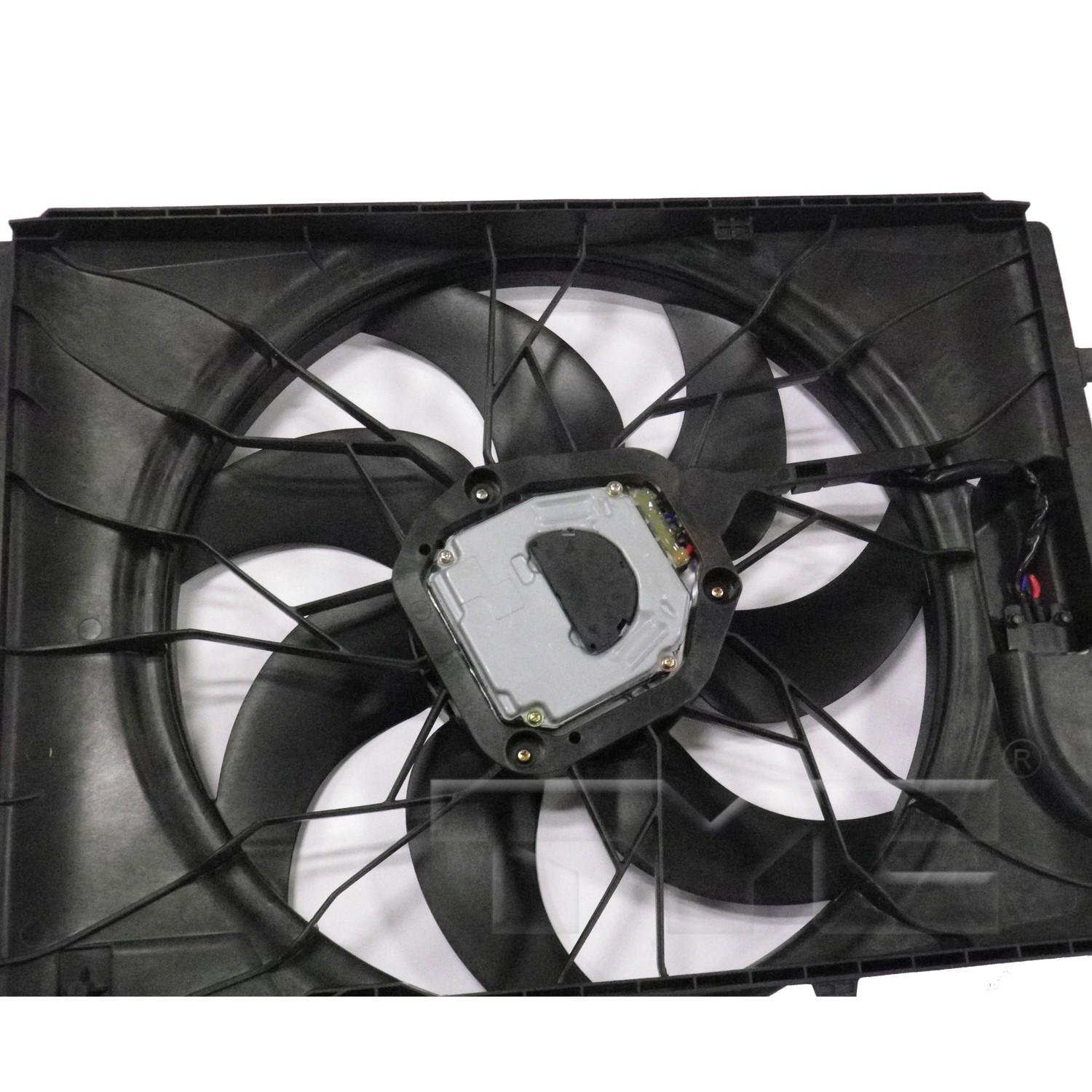 TYC 623130 Dual Radiator and Condenser Fan Assembly product image 2 of 4
