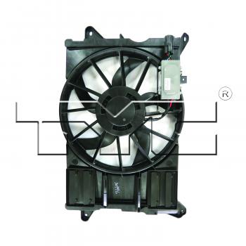 2014 Ford Edge Dual Radiator and Condenser Fan Assembly TYC 623140 image 4 of 4