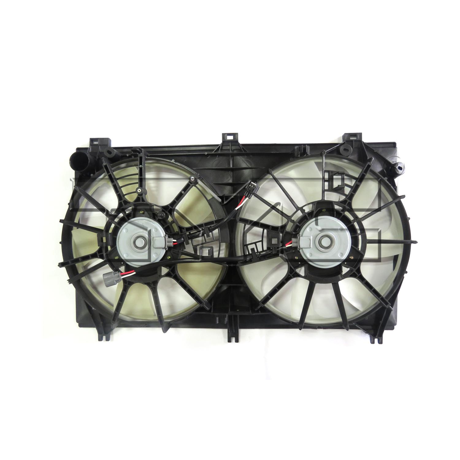 TYC 623230 Dual Radiator and Condenser Fan Assembly product image 2 of 4