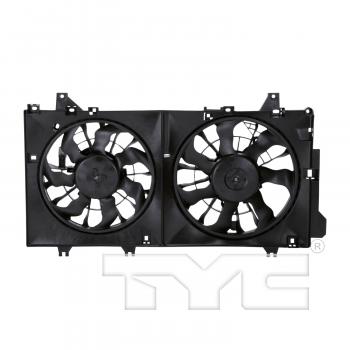 2018 Mazda 3 Dual Radiator and Condenser Fan Assembly TYC 623250 image 3 of 4
