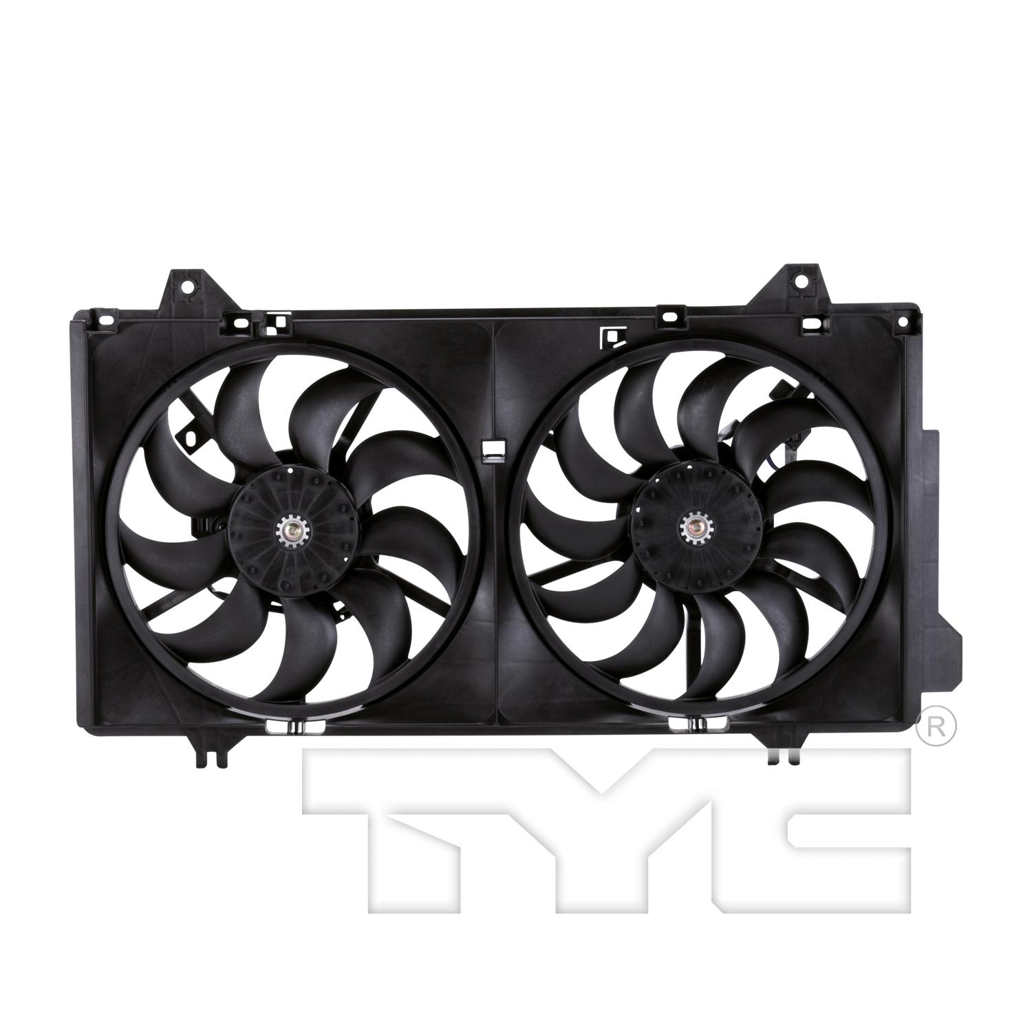 TYC 623260 Dual Radiator and Condenser Fan Assembly product image 1 of 6