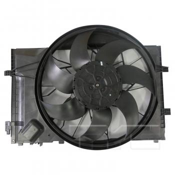 2007 Mercedes-Benz C350 Dual Radiator and Condenser Fan Assembly TYC 623280 image 1 of 3