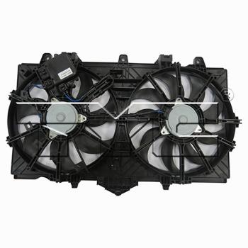 2016 Infiniti Q50 Dual Radiator and Condenser Fan Assembly TYC 623300 image 2 of 4