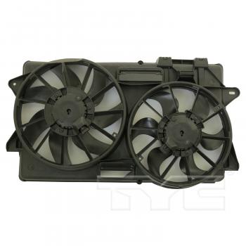 2016 Ford Mustang Dual Radiator and Condenser Fan Assembly TYC 623310 image 2 of 3