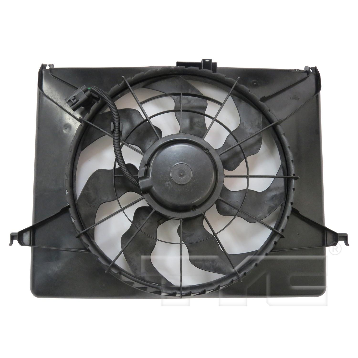 TYC 623330 Dual Radiator and Condenser Fan Assembly product image 2 of 3
