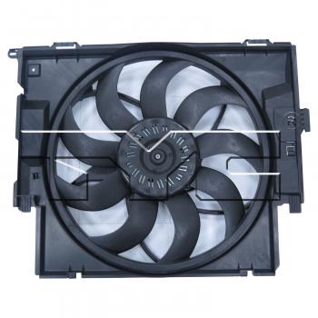 2016 BMW 335i GT xDrive Dual Radiator and Condenser Fan Assembly