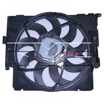 2015 BMW ActiveHybrid 3 Dual Radiator and Condenser Fan Assembly TYC 623420 image 2 of 3