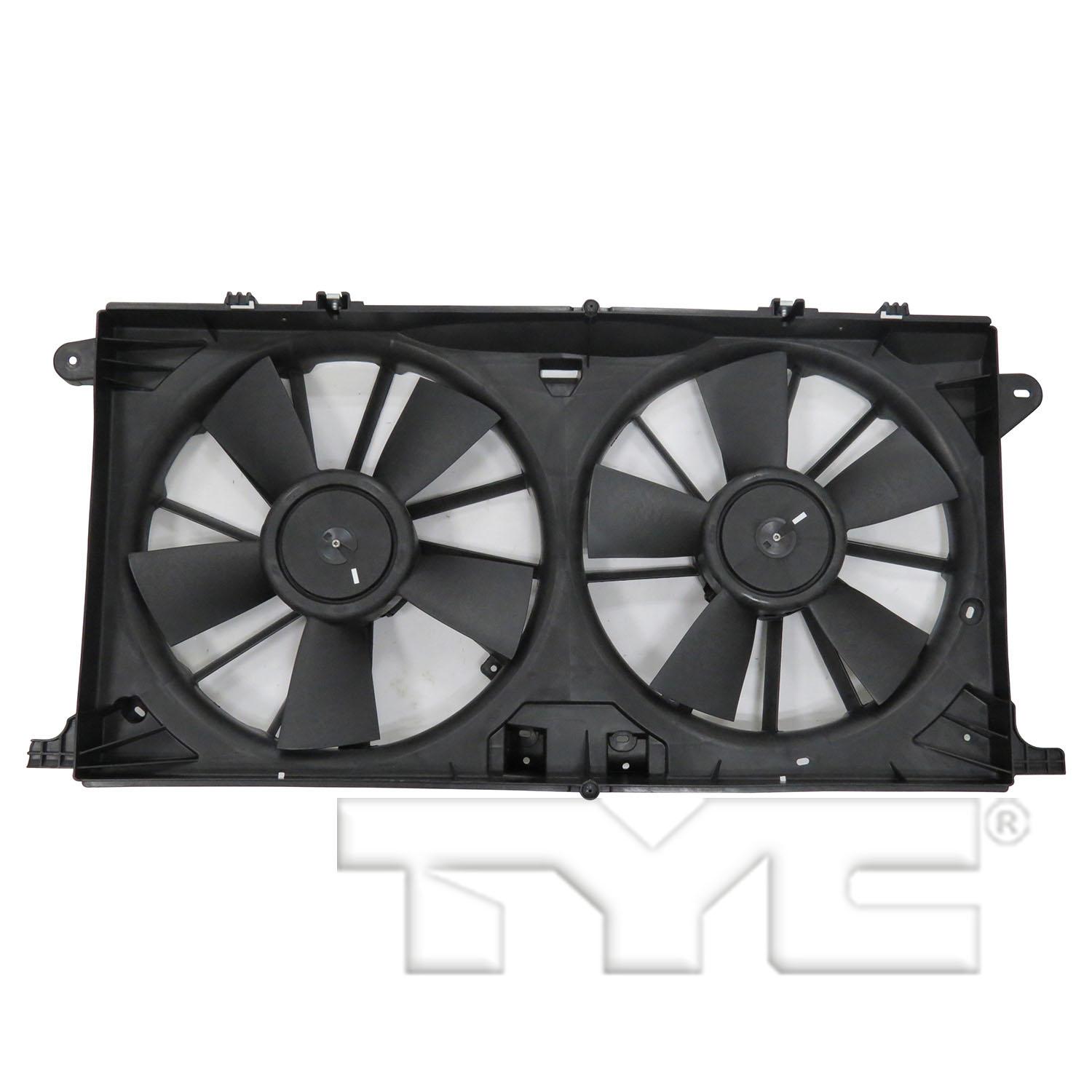 TYC 623450 Dual Radiator and Condenser Fan Assembly product image 1 of 3