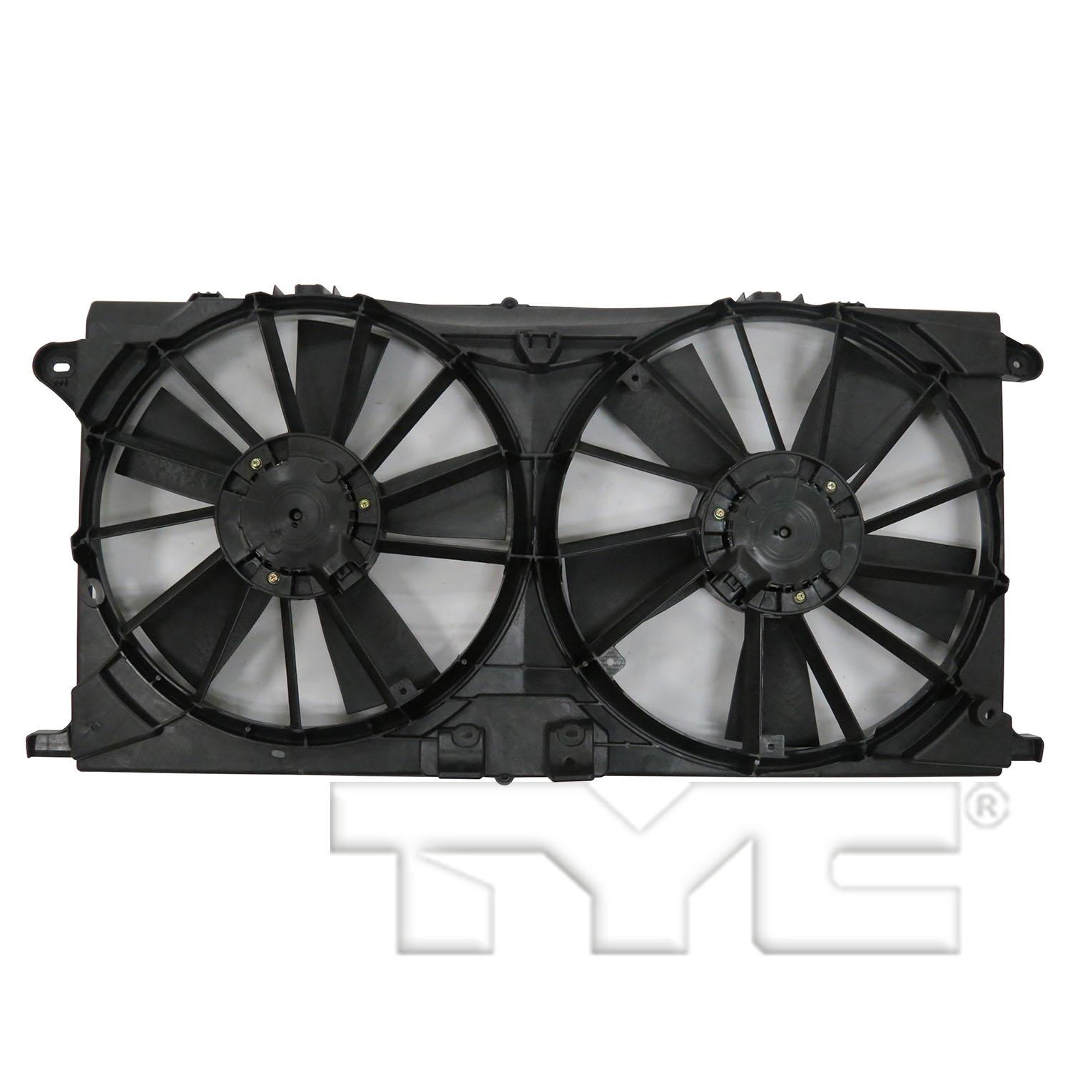 TYC 623450 Dual Radiator and Condenser Fan Assembly product image 2 of 3