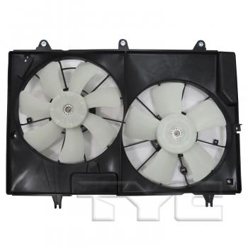 2007 Cadillac CTS Dual Radiator and Condenser Fan Assembly TYC 623460 image 1 of 3