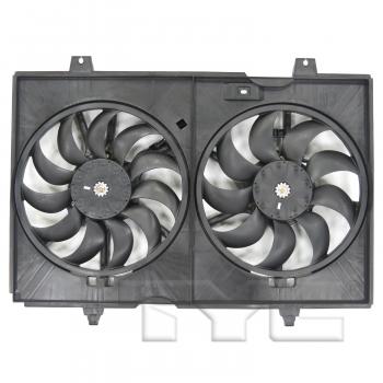 2016 Nissan NV200 Dual Radiator and Condenser Fan Assembly TYC 623490 image 1 of 3