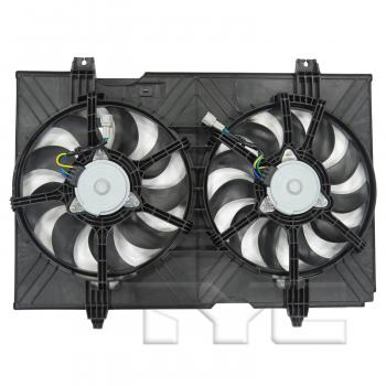 2016 Nissan NV200 Dual Radiator and Condenser Fan Assembly TYC 623490 image 2 of 3