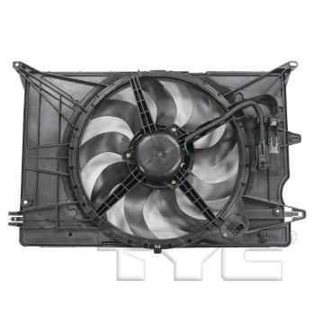 2018 Fiat 500X Dual Radiator and Condenser Fan Assembly TYC 623530 image 2 of 4