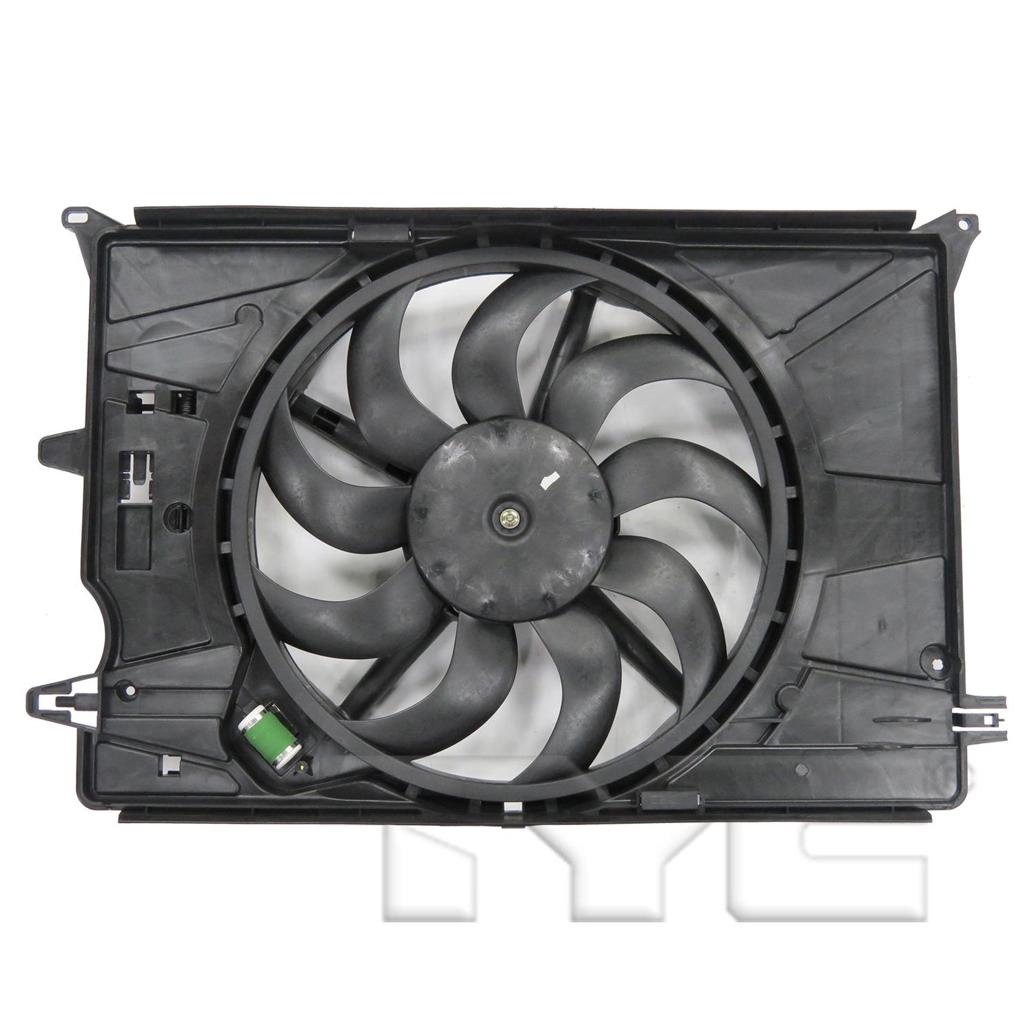 TYC 623530 Dual Radiator and Condenser Fan Assembly product image 4 of 6