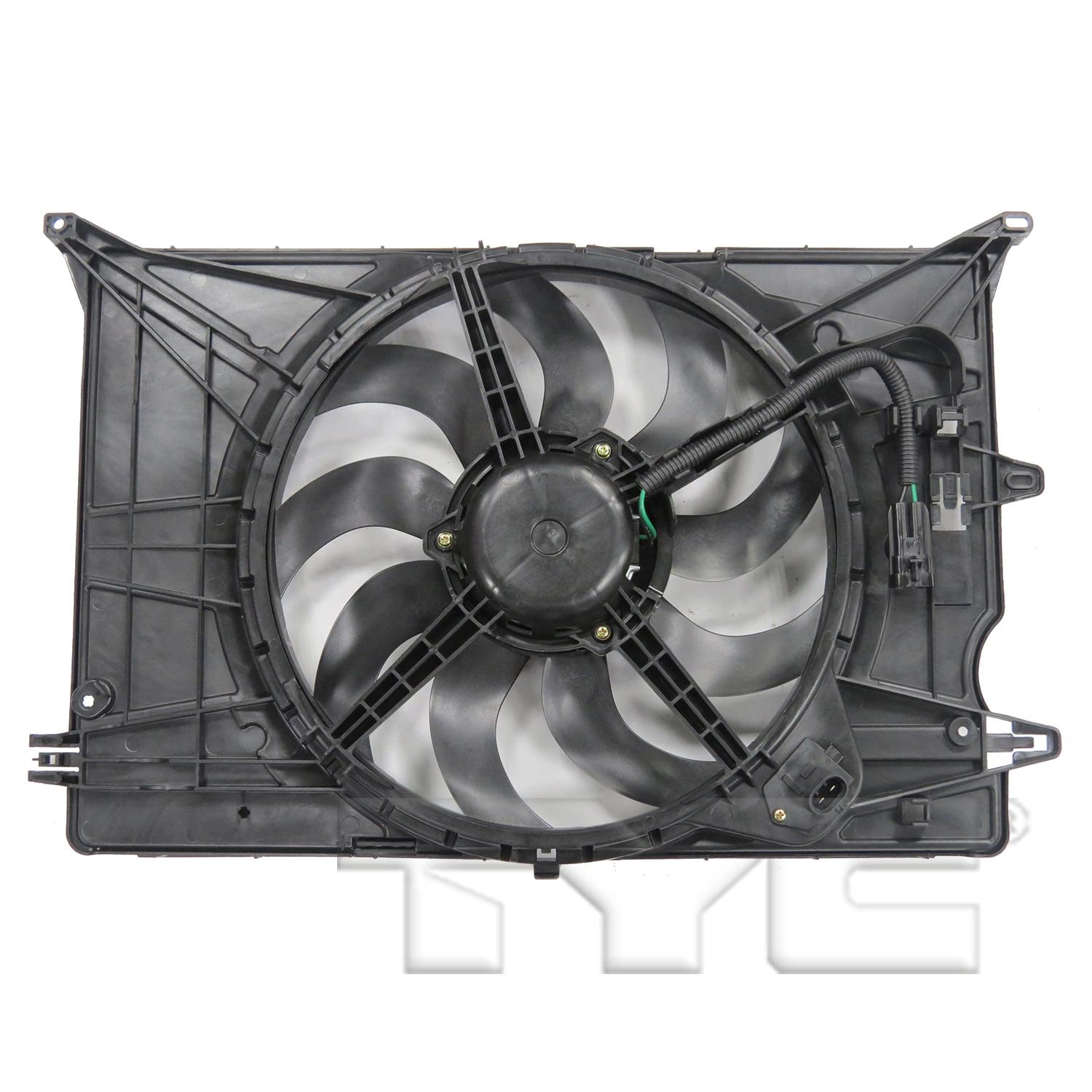 TYC 623530 Dual Radiator and Condenser Fan Assembly product image 5 of 6