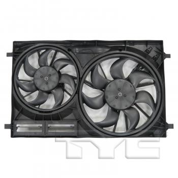 2019 Ford Transit-350 Dual Radiator and Condenser Fan Assembly TYC 623540 image 1 of 3