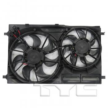 2019 Ford Transit-350 Dual Radiator and Condenser Fan Assembly TYC 623540 image 2 of 3