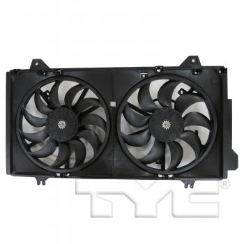 2018 Mazda 3 Dual Radiator and Condenser Fan Assembly TYC 623580 image 1 of 3