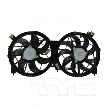 2018 Nissan Murano Dual Radiator and Condenser Fan Assembly TYC 623630 image 2 of 3