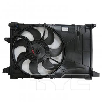 2016 Chevrolet Spark Dual Radiator and Condenser Fan Assembly TYC 623650 image 2 of 3