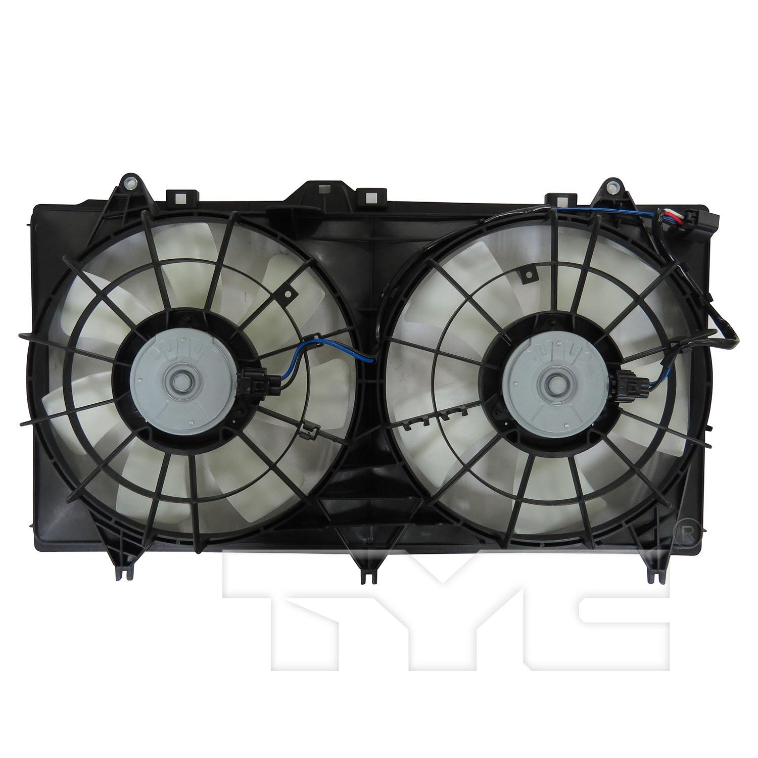 TYC 623660 Dual Radiator and Condenser Fan Assembly product image 2 of 3