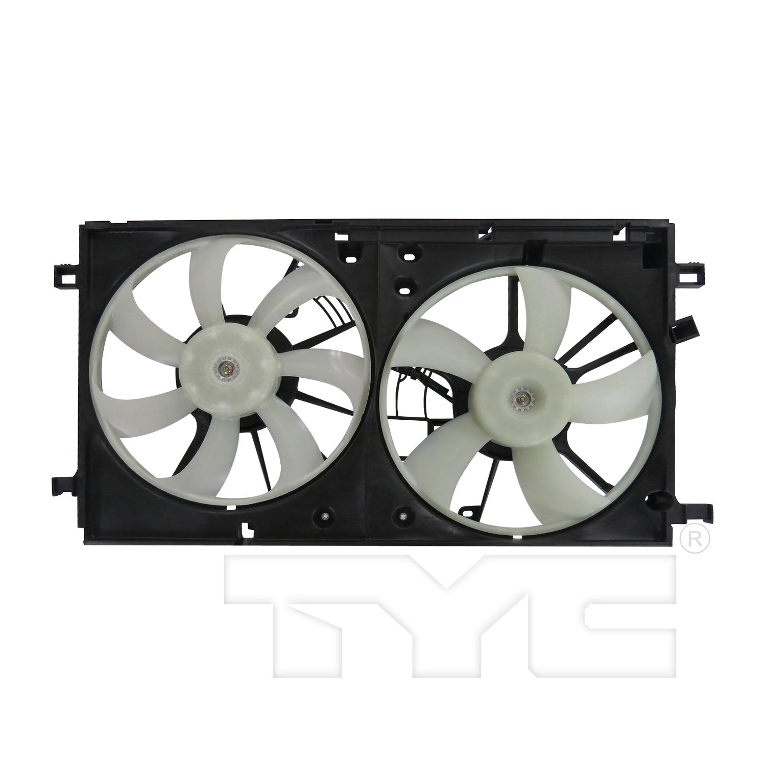 TYC 623690 Dual Radiator and Condenser Fan Assembly product image 1 of 3