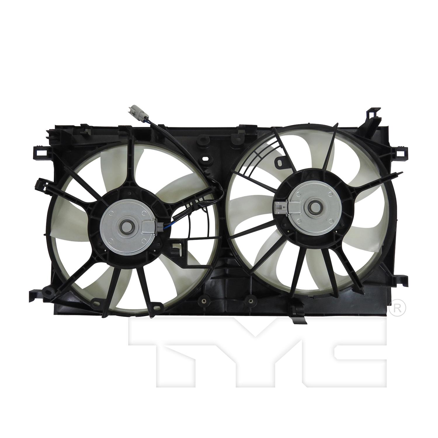 TYC 623690 Dual Radiator and Condenser Fan Assembly product image 2 of 3