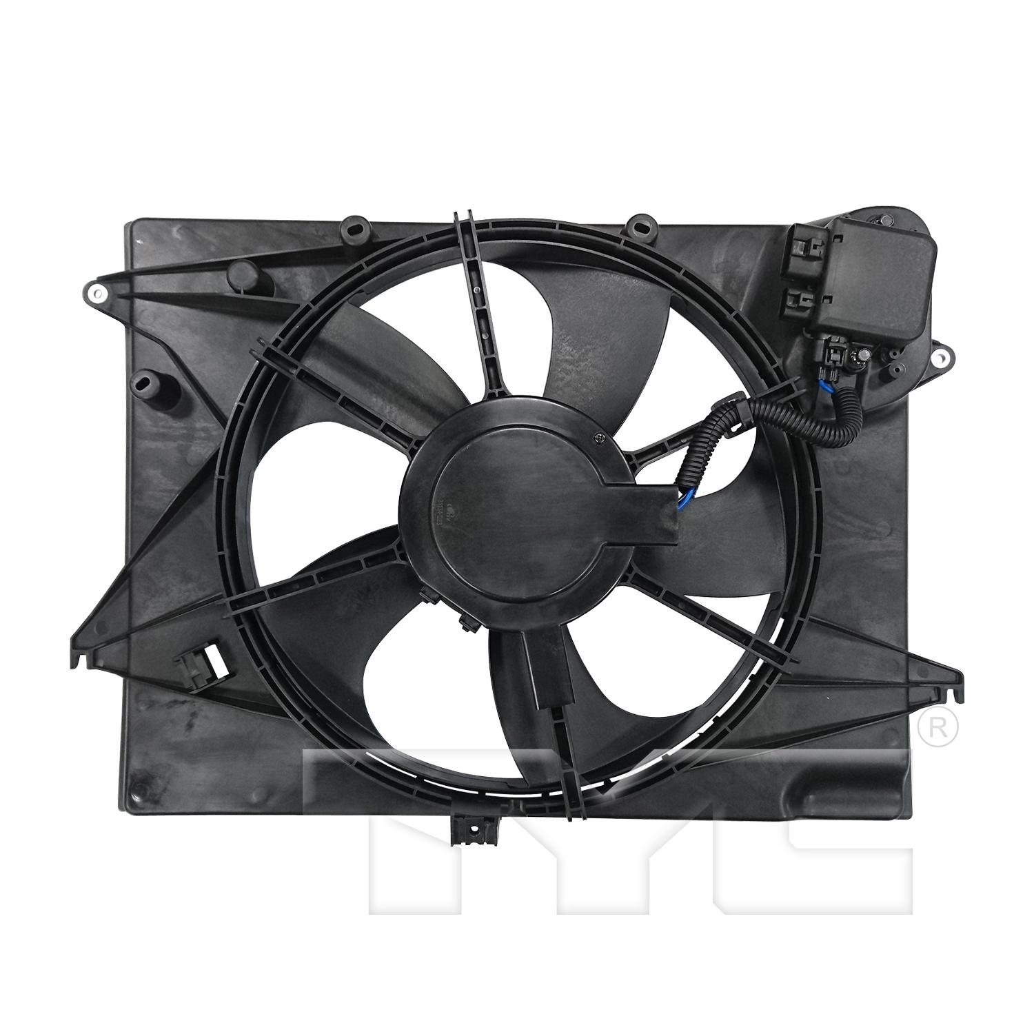 TYC 623700 - Dual Radiator and Condenser Fan Assembly TYC 623700 Dual Radiator and Condenser Fan Assembly product image 2 of 3