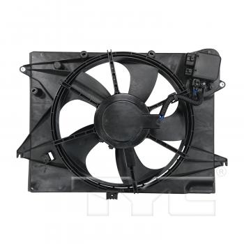 2015 Hyundai Sonata Dual Radiator and Condenser Fan Assembly TYC 623700 image 2 of 3