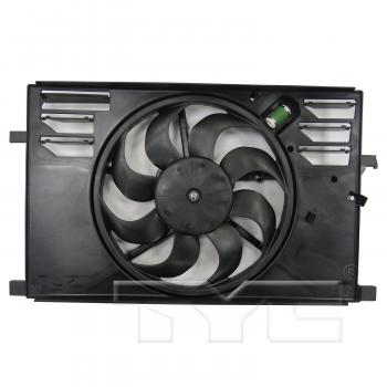 2018 Fiat 500X Dual Radiator and Condenser Fan Assembly TYC 623740 image 1 of 3