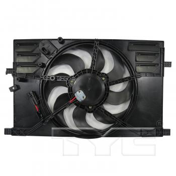 2018 Fiat 500X Dual Radiator and Condenser Fan Assembly TYC 623740 image 2 of 3