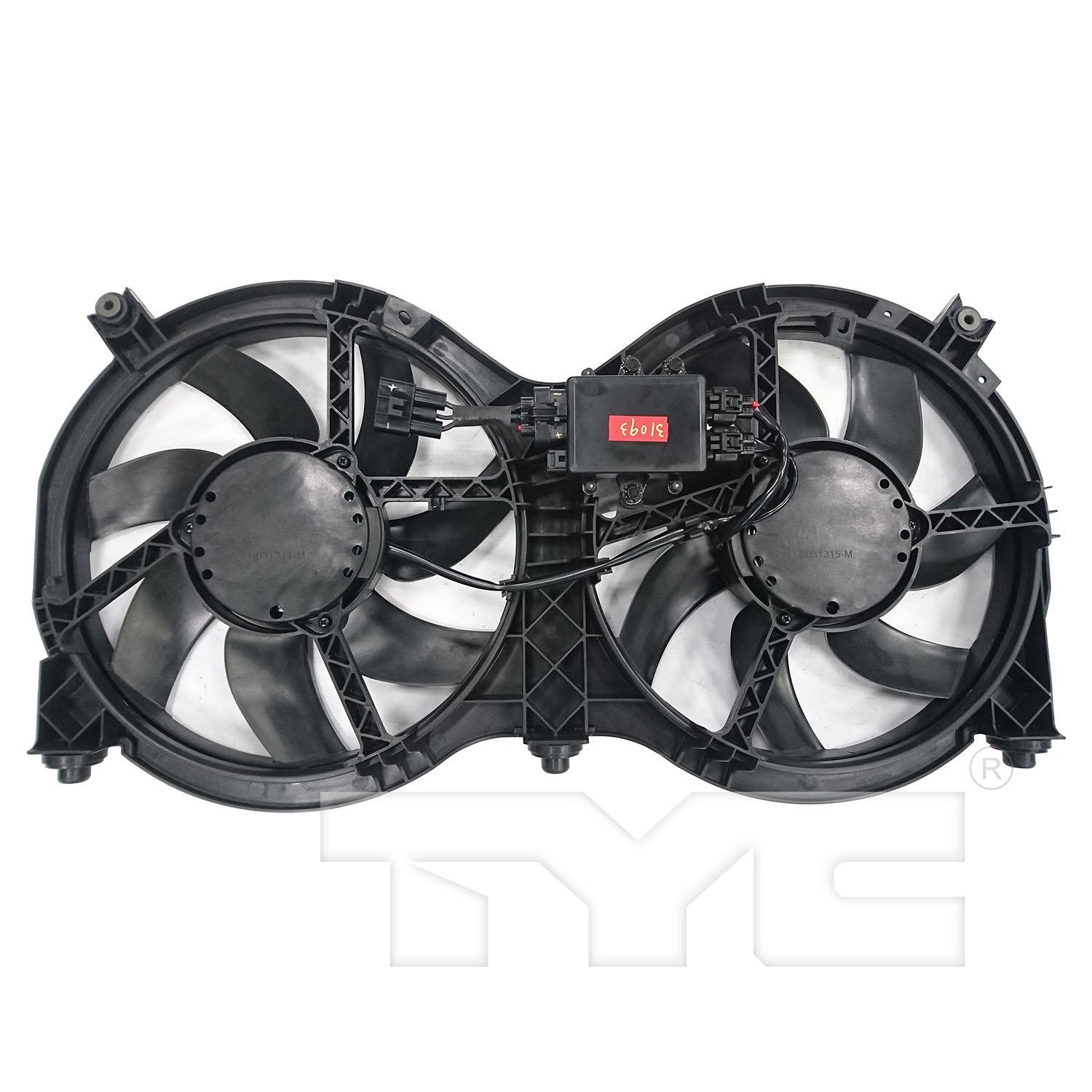 TYC 623760 - Dual Radiator and Condenser Fan Assembly TYC 623760 Dual Radiator and Condenser Fan Assembly product image 2 of 3