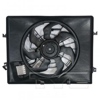 2015 Kia Optima Dual Radiator and Condenser Fan Assembly TYC 623770 image 1 of 4