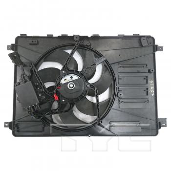 2016 Volvo S60 Dual Radiator and Condenser Fan Assembly TYC 623790 image 2 of 3