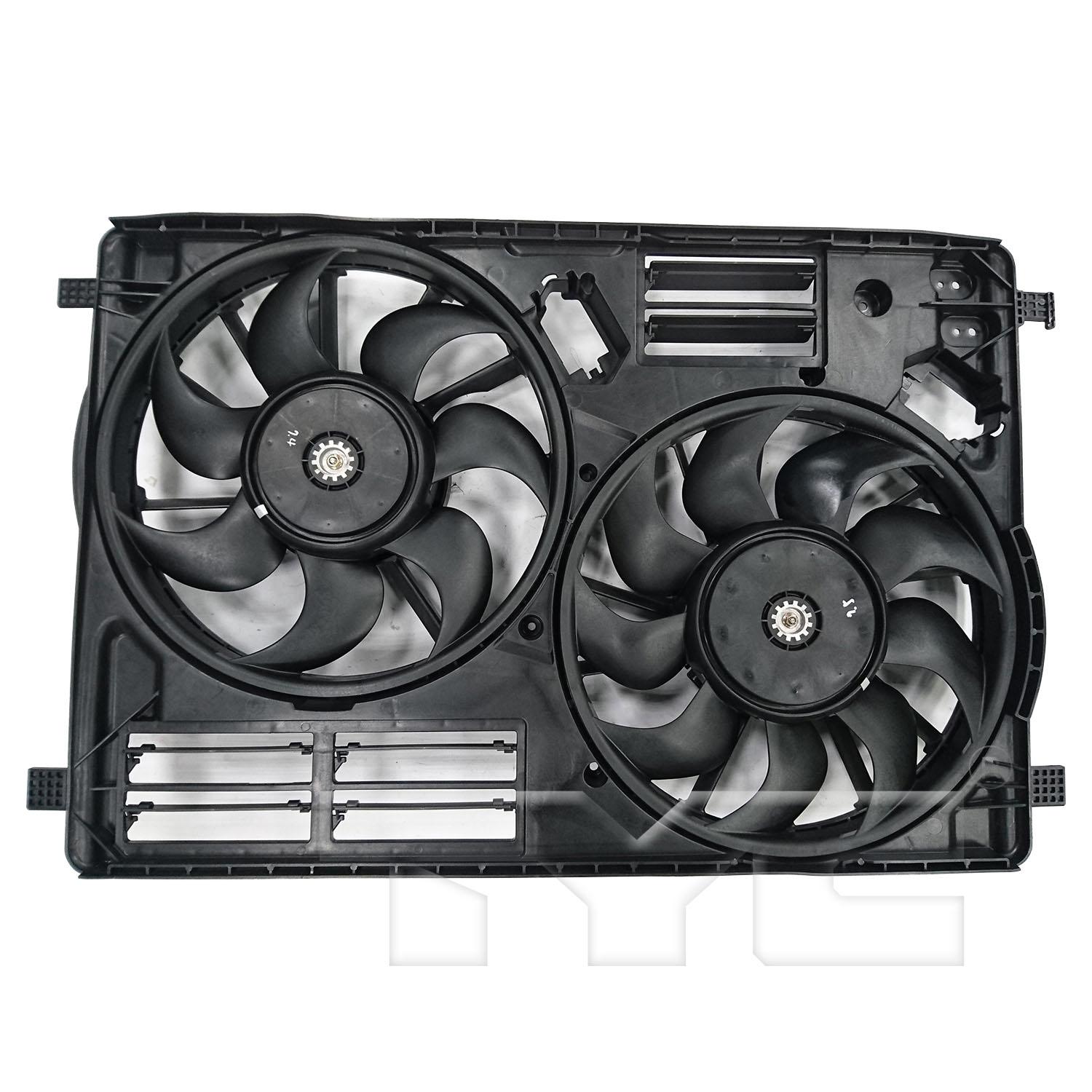 TYC 623800 Dual Radiator and Condenser Fan Assembly product image 1 of 3