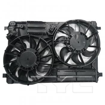 2017 Lincoln MKC Dual Radiator and Condenser Fan Assembly TYC 623810 image 2 of 3