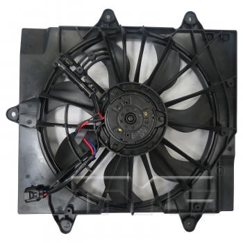 2005 Chrysler PT Cruiser Dual Radiator and Condenser Fan Assembly TYC 623830 image 2 of 3