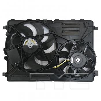 2015 Volvo XC70 Dual Radiator and Condenser Fan Assembly TYC 623840 image 2 of 3