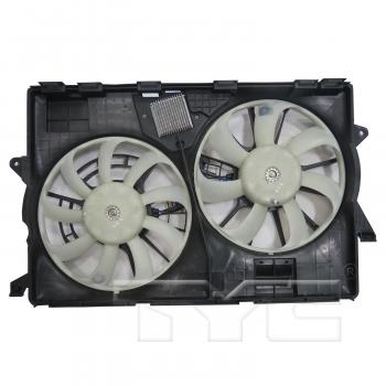 2015 Jeep Cherokee Dual Radiator and Condenser Fan Assembly TYC 623850 image 1 of 3